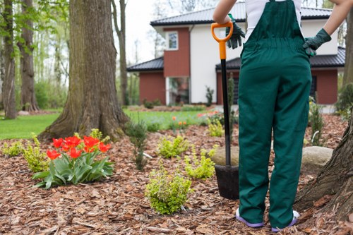 Risk assessment being conducted by Gardening Docklands staff before work begins
